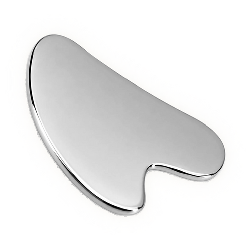 Steel Gua Sha shown flat