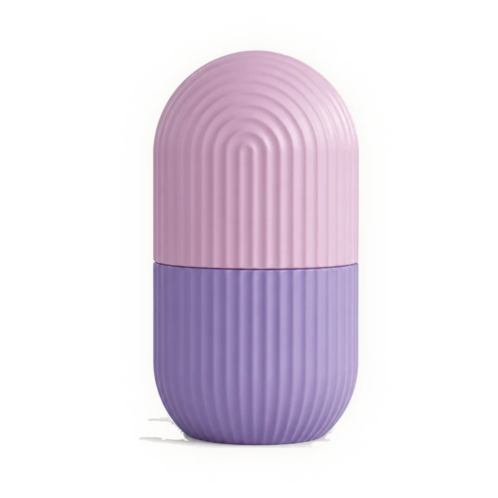 Face Ice Roller in pink and purple