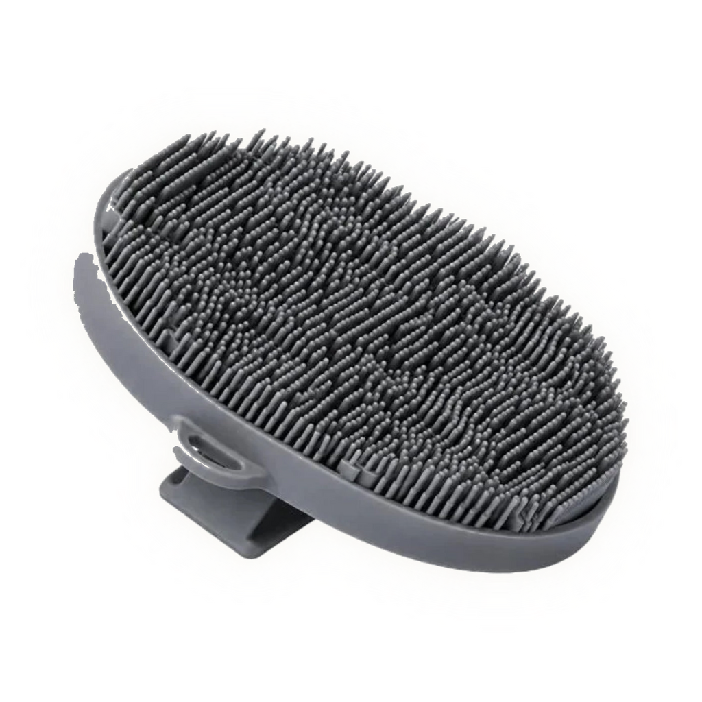 Silicone Body Scrubber in gray
