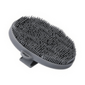 Silicone Body Scrubber in dark gray