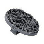Silicone Body Scrubber in dark gray