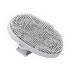 Silicone Body Scrubber in light gray