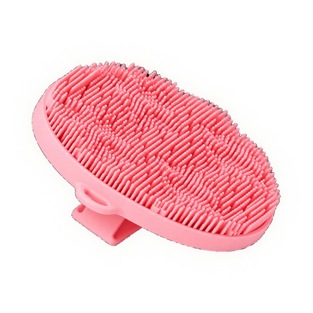 Silicone Body Scrubber in pink
